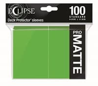 PRO-Matte Eclipse Standard Deck Protector Sleeves - Lime Green (100-Pack)