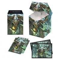 Commander 2021 Willowdusk, Essence Seer Deck Protector Sleeves & Deck Box Combo for Magic The Gathering