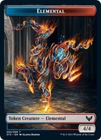 Elemental (2) // Emblem - Rowan, Scholar of Sparks Double-sided Token (9)