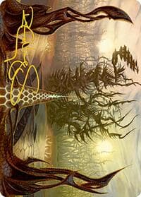 Thornglint Bridge Art Card (Gold-Stamped Signature)