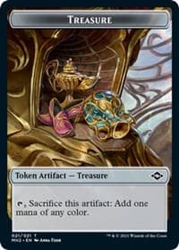 Treasure (021) // Phyrexian Germ Double-Sided Token