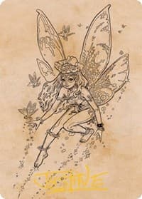 Pixie Guide (Showcase) Art Card (Gold-Stamped Signature)