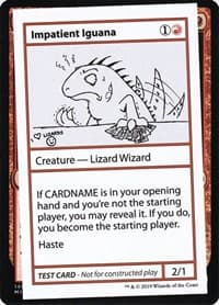 Impatient Iguana (No PW Symbol)