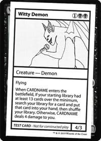 Witty Demon (No PW Symbol)