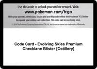 Code Card - Evolving Skies Premium Checklane Blister [Octillery]