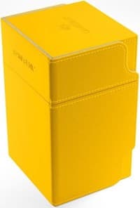 GameGenic Watchtower Convertible Deck Box - Yellow (Holds 100+)
