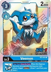 Veemon - BT2-021 (DC-1 Grand Prix)