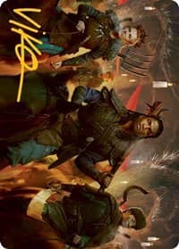 Candlelit Cavalry Art Card (Gold-Stamped Signature)