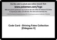 Code Card - Shining Fates Collection [Eldegoss V]