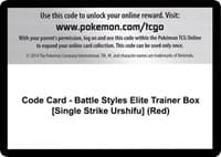 Code Card - Battle Styles Elite Trainer Box [Single Strike Urshifu] (Red)