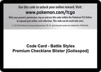 Code Card - Battle Styles Premium Checklane Blister [Golisopod]