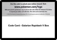Code Card - Galarian Rapidash V Box