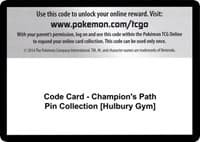 Code Card - Champion's Path Pin Collection [Hulbury Gym]