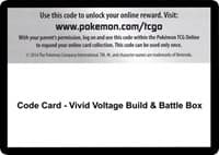 Code Card - Vivid Voltage Build & Battle Box