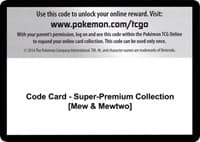 Code Card - Super-Premium Collection [Mew & Mewtwo]