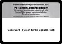 Code Card - Fusion Strike Booster Pack