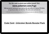 Code Card - Unbroken Bonds Booster Pack