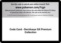 Code Card - Decidueye GX Premium Collection