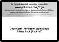 Code Card - Forbidden Light Single Blister Pack [Rockruff]