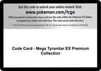 Code Card - Mega Tyranitar EX Premium Collection