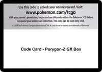Code Card - Porygon-Z GX Box