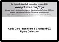 Code Card - Reshiram & Charizard GX Figure Collection