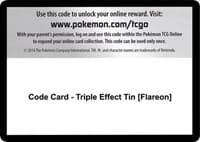 Code Card - Triple Effect Tin [Flareon]
