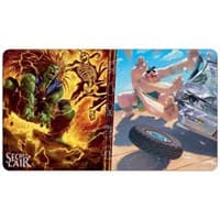 Secret Lair: Street Fighter "Blanka, Ferocious Friend and E. Honda, Sumo Champion" Playmat for Magic The Gathering