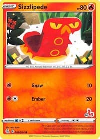 Sizzlipede - 046/264 (#14 Cinderace Stamped)