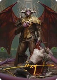 Ob Nixilis, the Adversary Art Card (31/81) (Gold-Stamped Signature)