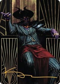 Ob Nixilis, the Adversary Art Card (71/81) (Gold-Stamped Signature)
