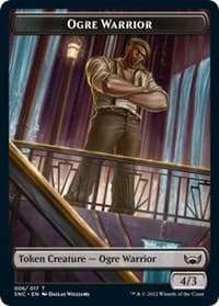 Ogre Warrior // Rhino Warrior Double-Sided Token