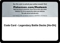 Code Card - Legendary Battle Decks [Ho-Oh]