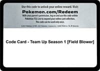 Code Card - Team Up Season 1 [Field Blower]