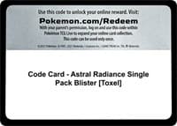 Code Card - Astral Radiance Single Pack Blister [Toxel]