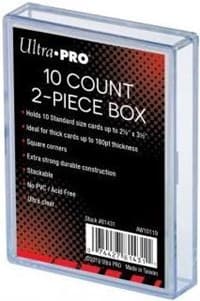 2-Piece 10 Count Clear Card Storage Box