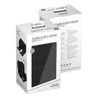 Twin Flip 'n' Tray Xenoskin Monocolor Deck Case - Black (Holds 200+)