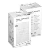 Twin Flip 'n' Tray Xenoskin Monocolor Deck Case - White (Holds 200+)