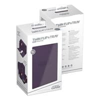 Twin Flip 'n' Tray Xenoskin Monocolor Deck Case - Purple (Holds 200+)