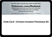 Code Card - Crimson Invasion Prerelease Kit