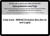 Code Card - BREAK Evolution Box [Ho-oh and Lugia]