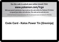 Code Card - Kalos Power Tin [Greninja]