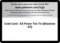 Code Card - EX Power Trio Tin [Blastoise EX]