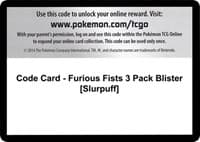 Code Card - Furious Fists 3 Pack Blister [Slurpuff]