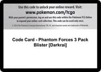 Code Card - Phantom Forces 3 Pack Blister [Darkrai]