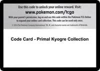 Code Card - Primal Kyogre Collection