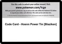 Code Card - Hoenn Power Tin [Blaziken]
