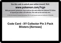 Code Card - XY Collector Pin 3 Pack Blisters [Xerneas]