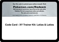 Code Card - XY Trainer Kit: Latias & Latios