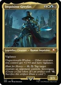 Inquisitor Greyfax (Display Commander) (Foil Etched) - Thick Stock